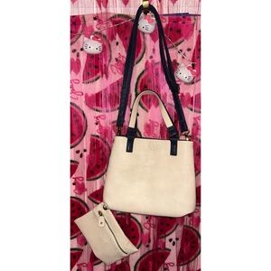 🤍 Chic Shoulder Bag and Pouch Set